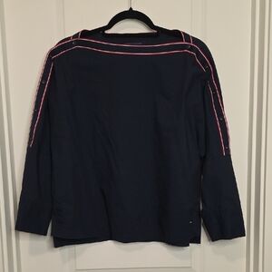 Tommy Hilfiger Navy Top with Red Trim
